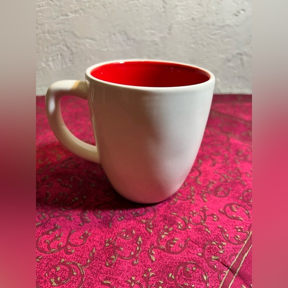Rae Dunn holiday mug- NICE- cream and red - new - Picture 3 of 4